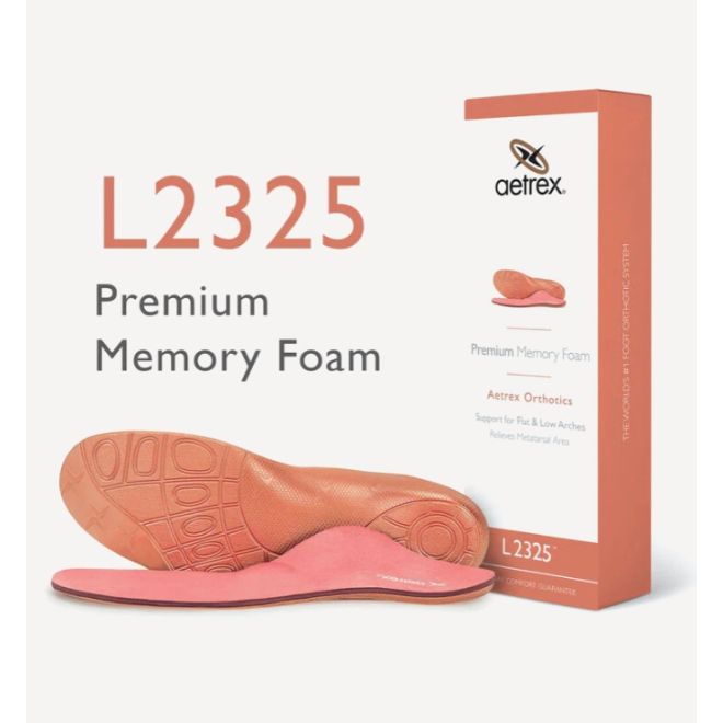 AETREX L2325 FLAT & LOW ARCHES WITH MET PAD